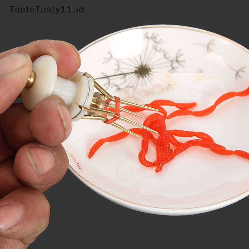 Tastetasty Umpan Pancing Portabel Umpan Ringan Klip Cacing Tanah Klip Umpan Pancing.