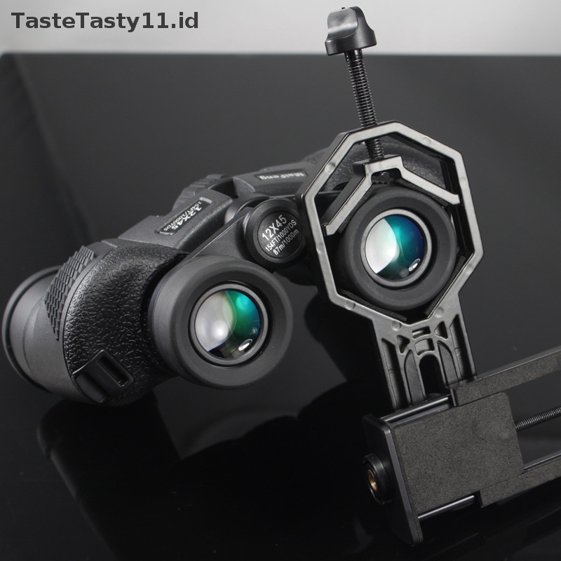 Tastetasty Adaptor Ponsel Dengan Spring Clamp Mount Monocular Microscope Aksesoris Adapt Teleskop Aksesori Klip Ponsel.