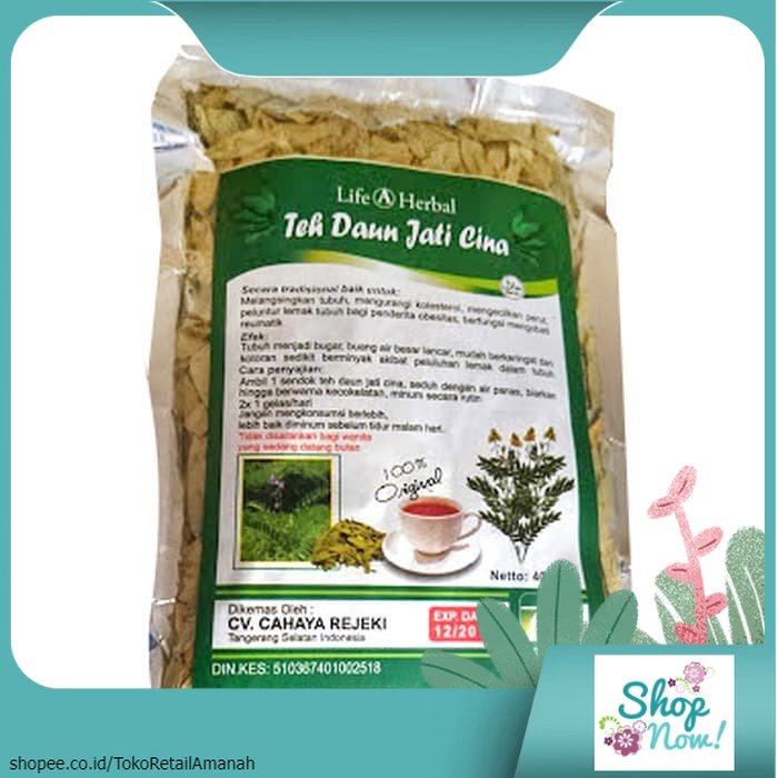 

Teh Daun Jati Cina Life@Herbal 123456-NH