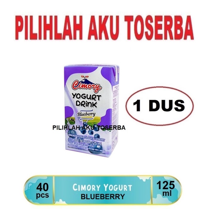 CIMORY YOGURT Drink BLUEBERRY MINI 125 ml - ( HARGA 1 DUS ISI 40 )