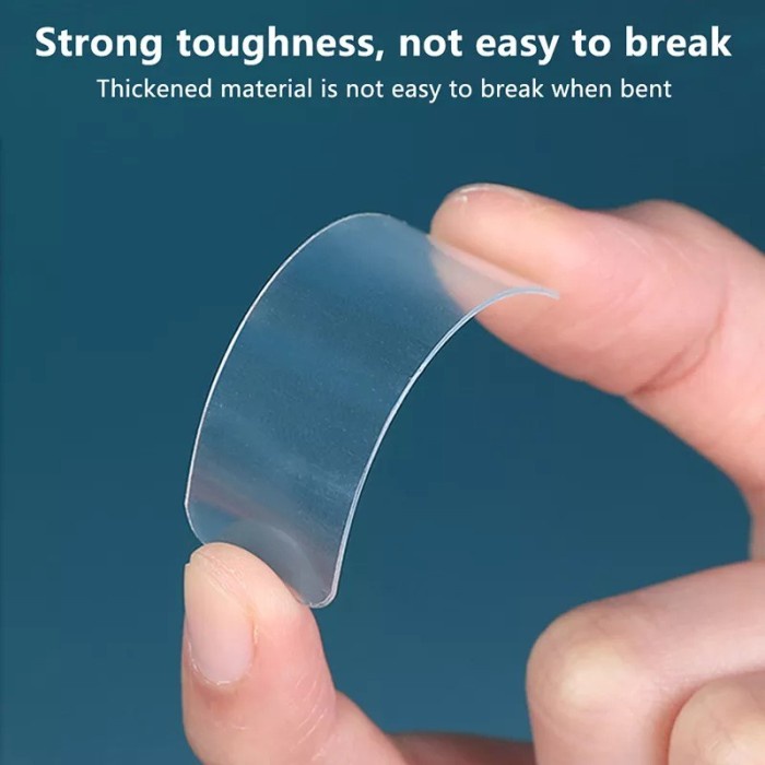 

Sticker Double Tape Gel 2 Sisi 1 Box Isi 60 pcs Isolasi Bening