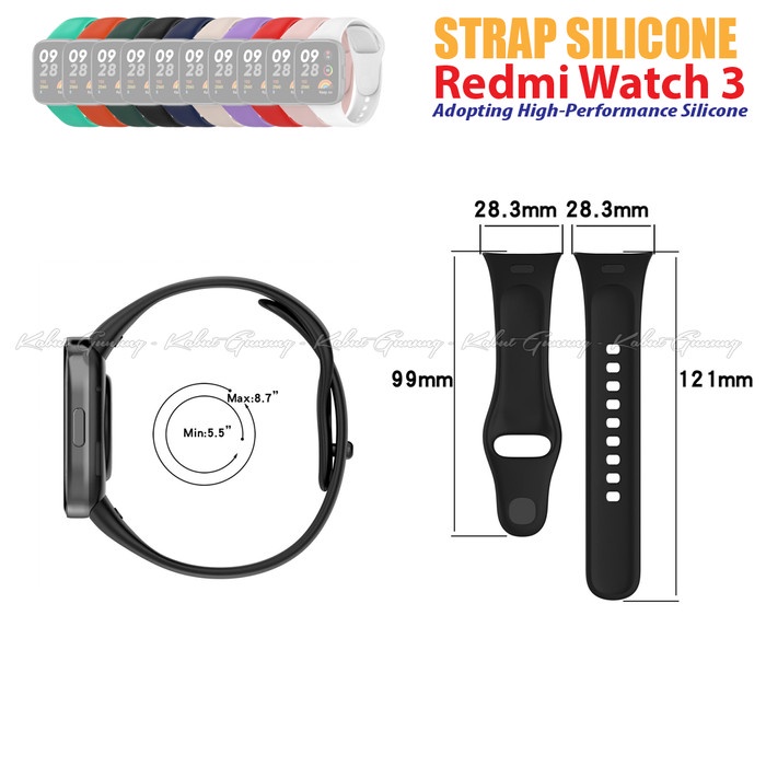 Strap Silikon Strap Tali Smartwatch for Redmi Watch 3 Mi Watch 3