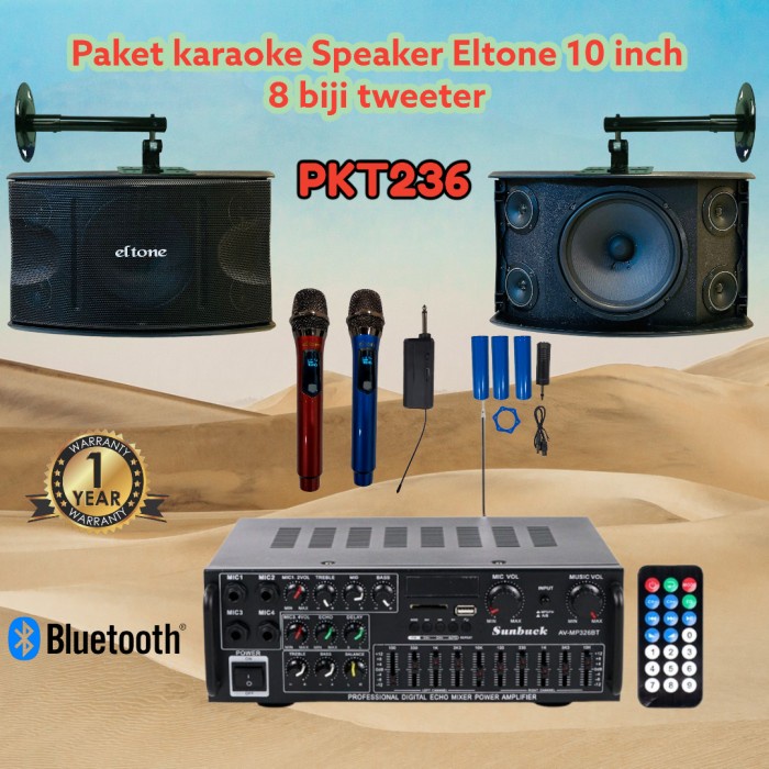 PAKET KARAOKE RUMAH ELTONE 10 INCH 450Watt ORIGINAL