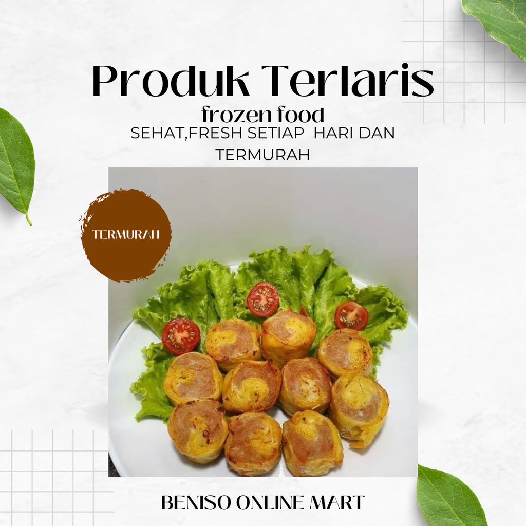 

TERMURAH!! Eggroll /Egg Chicken Roll Bento isi 3 lenjer -EF