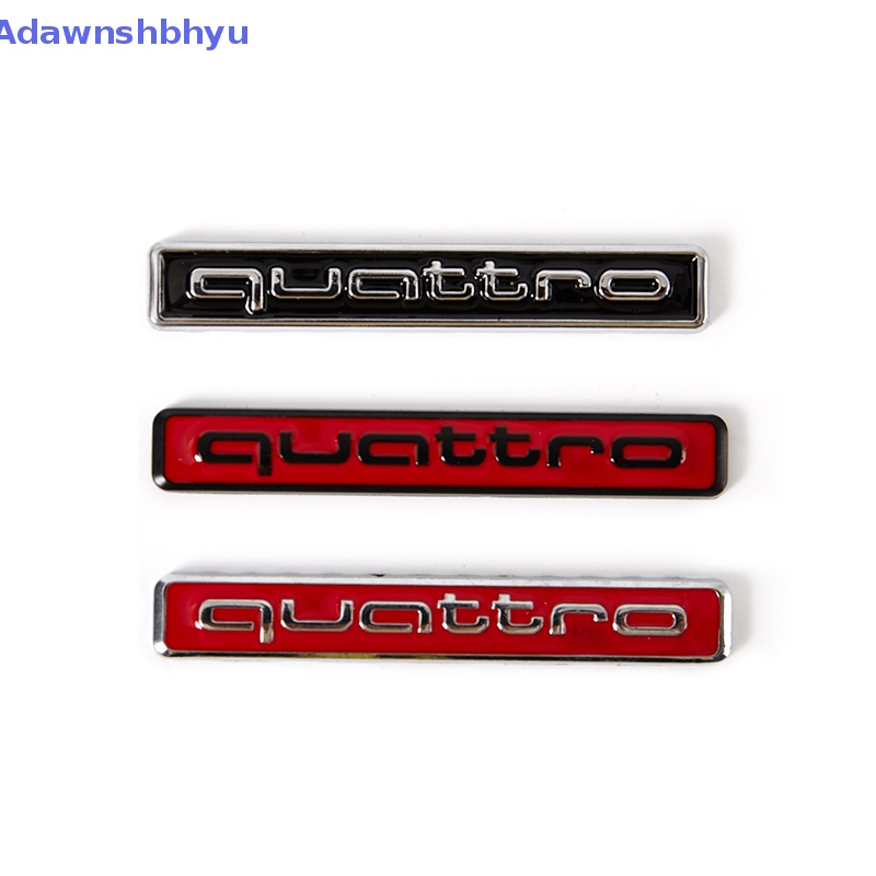 Adhyu Stiker Emblem Bagasi Belakang Mobil Untuk Quattro Logo A3 A4 A5 A6 A6L A7 A8 Q3 Q5 Q7 S3 ID