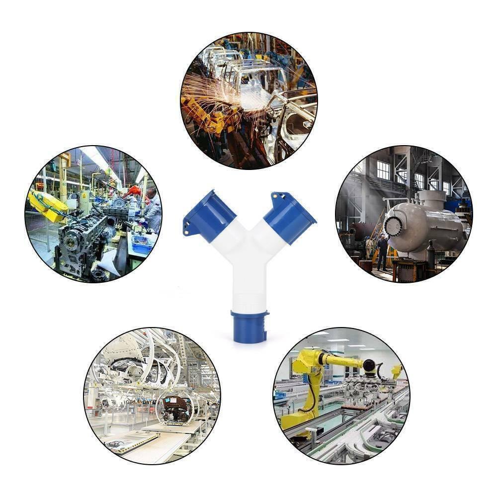 Populer Hook Up Adaptor Camping Listrik 2arah One In Two 16A Y Konektor