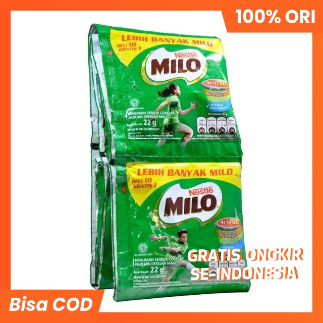 Milo saset 22gr ( rentengan)