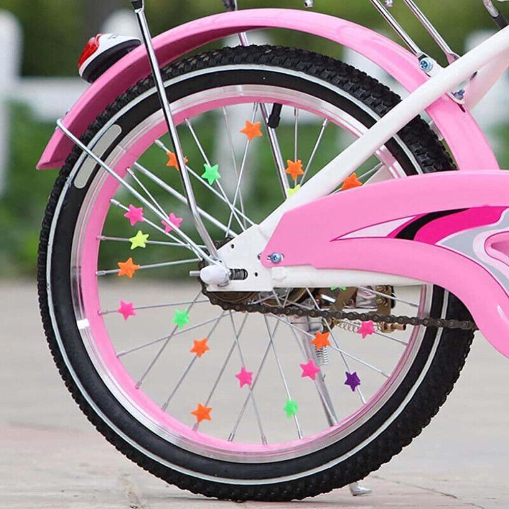 R-FLOWER Bicycle Spoke Colorful Dokey Style Bead Aksesoris Sepeda Bersepeda Ornamen Sepeda Roda Spoke