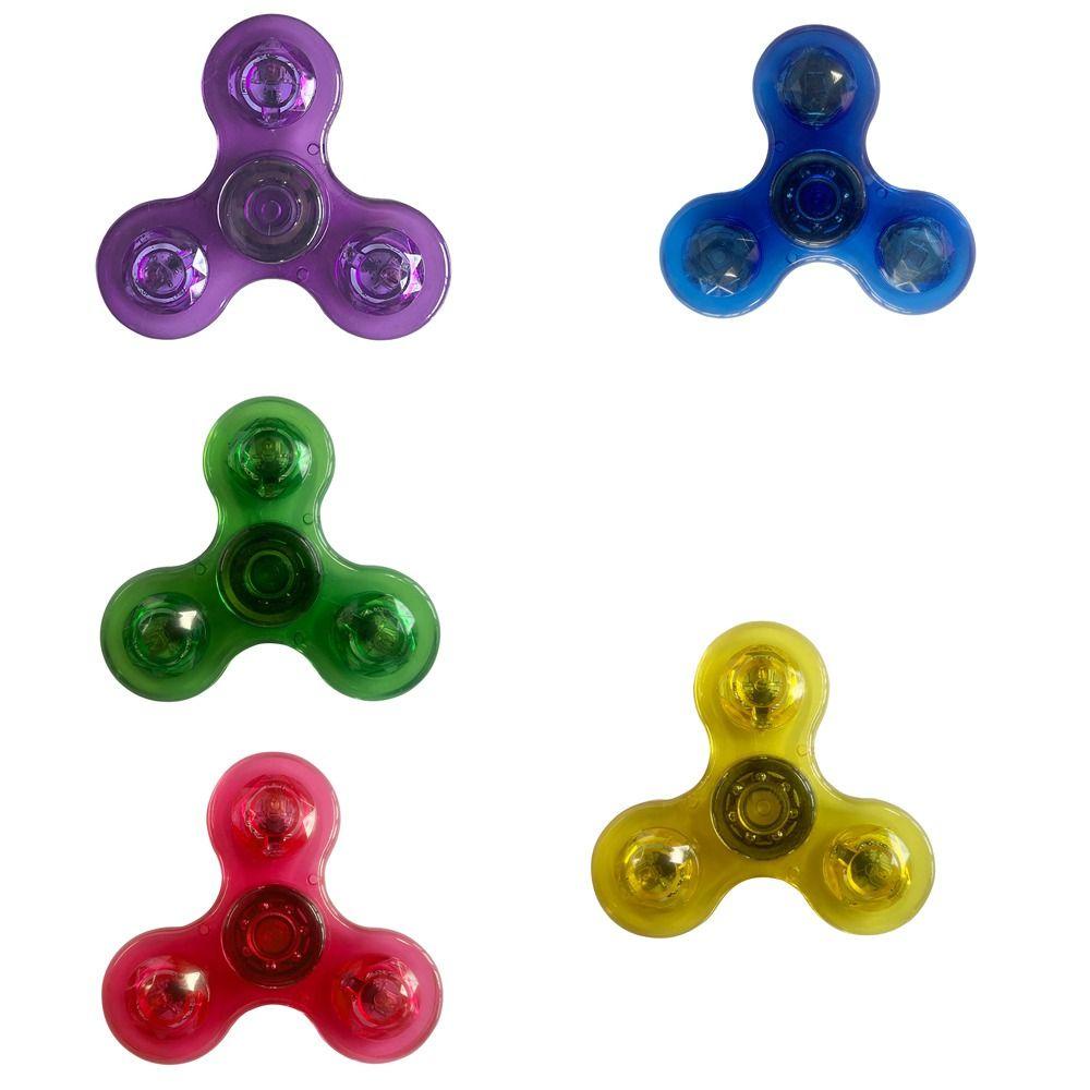 Quinton Mainan Jari Lampu LED Menarik Bercahaya Glow in Dark Rotating Toy Untuk Anak-Anak Spinner Tangan Penurun Tekanan