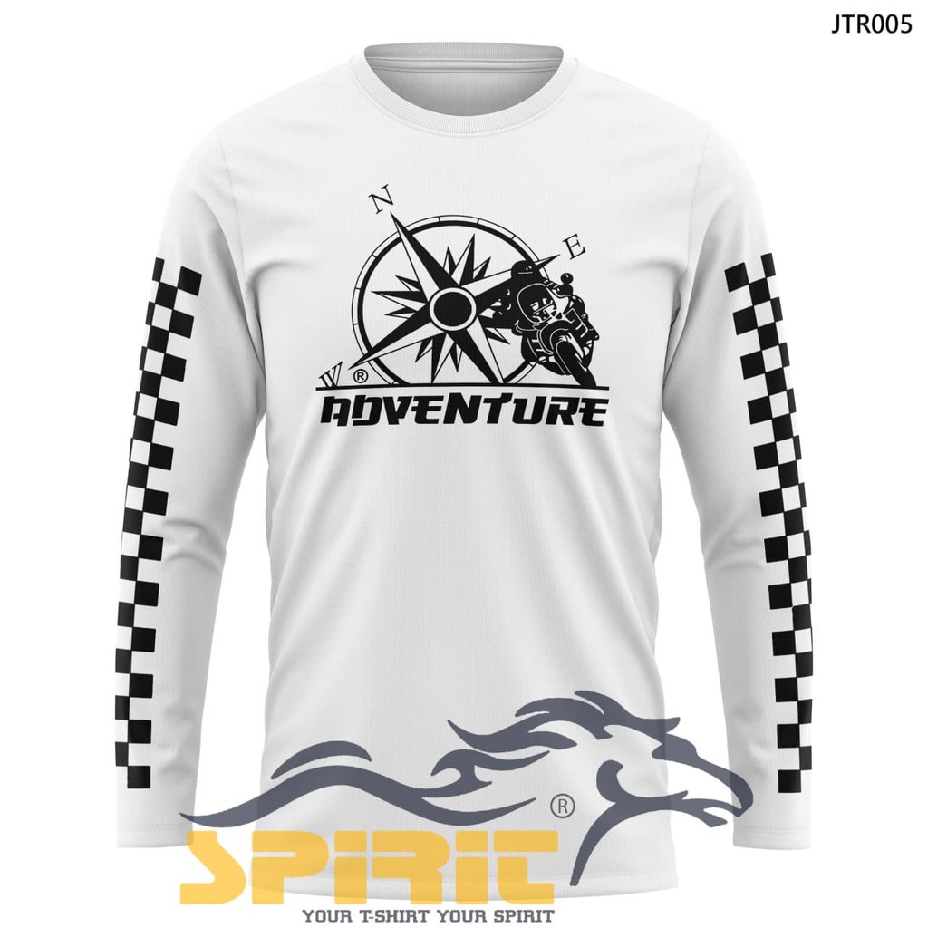 ADVENTURE TShirt- Baju Kaos Distro Pria KAOS MOTOR ADVENTURE Lengan Panjang Pakaian Pria