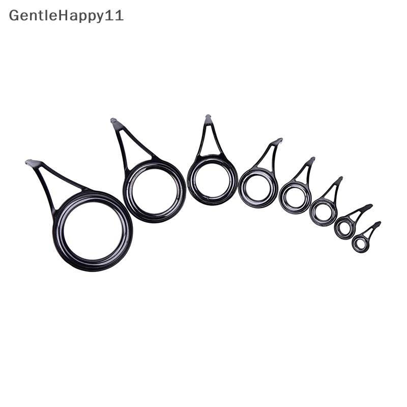 Gentlehappy 8pcs 8ukuran Alat Pancing Guide Tip Top Ring Circle Pole Repair KitFishing id