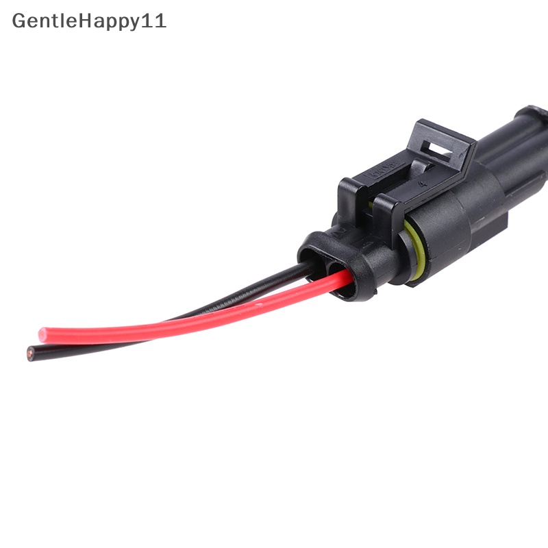 Gentlehappy 2Pin Konektor Kawat Listrik Sealed Waterproof Plug Konektor Otomatis Dengan id Kabel