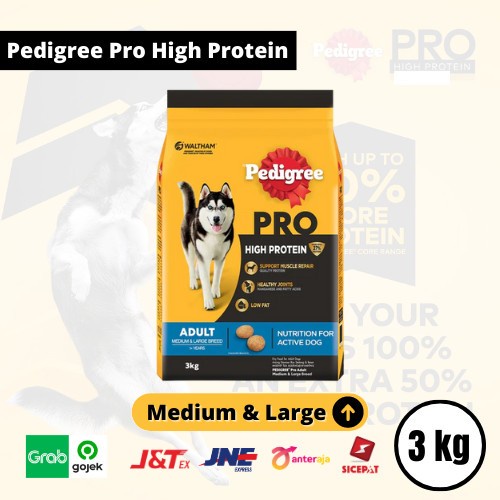 PEDIGREE PRO High Protein Adult Medium Large Breed 3kg
