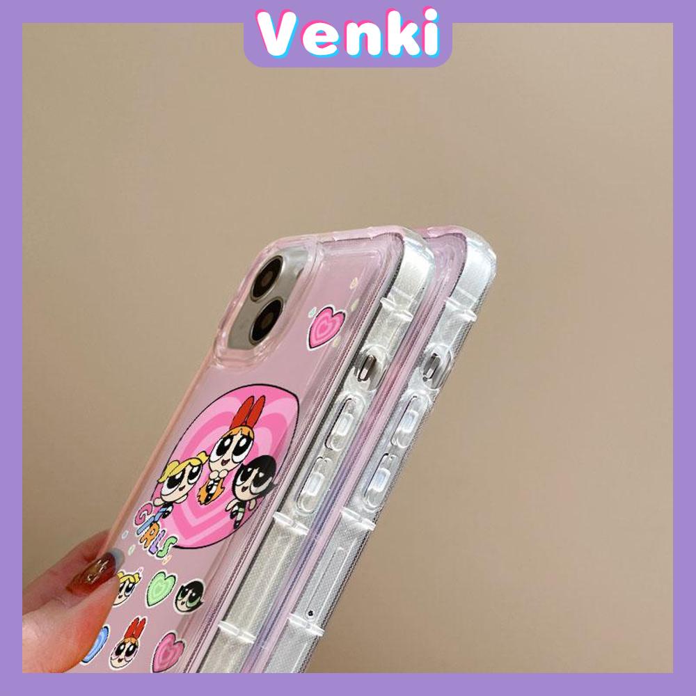 VENKI - For iPhone 11 Case Clear Phone Case TPU Soft Case Airbag Shockproof Protection Camera Cute Cartoon Little Girl Compatible with iPhone 14 13 Pro Max iPhone 12 Pro Max XR XS