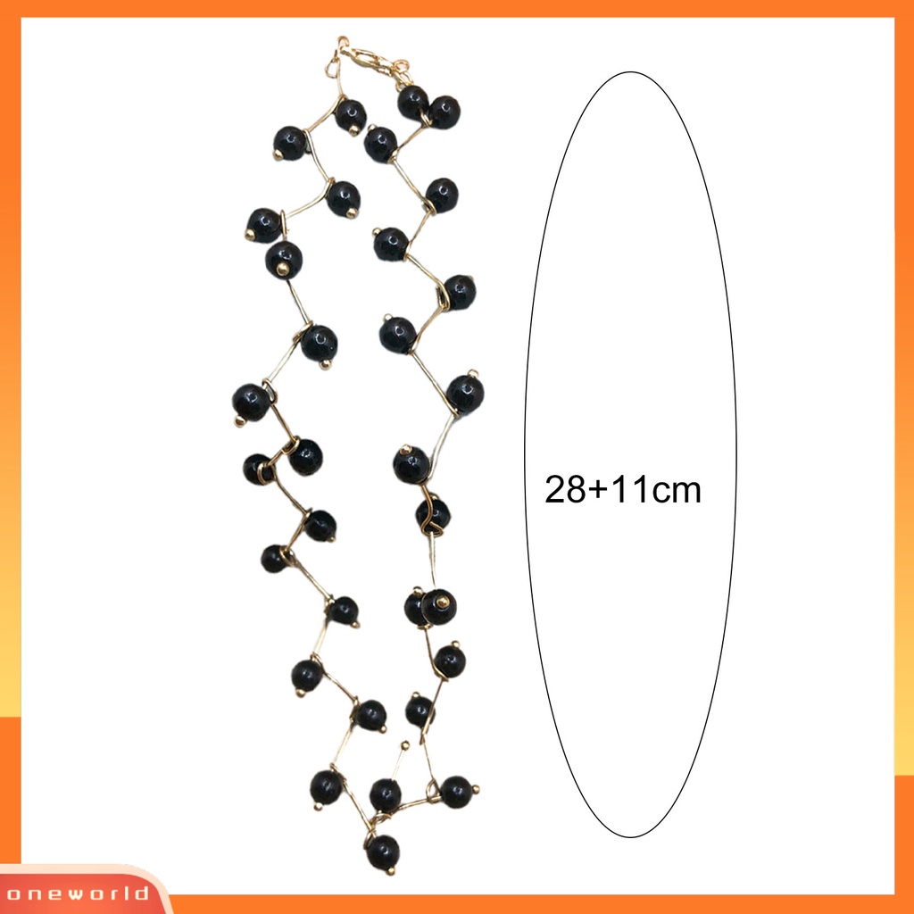 [ONE] Mutiara Imitasi Lobster Clasp Kalung Kerah Wanita Extension Rantai Adjustable Choker Necklace Untuk Pesta