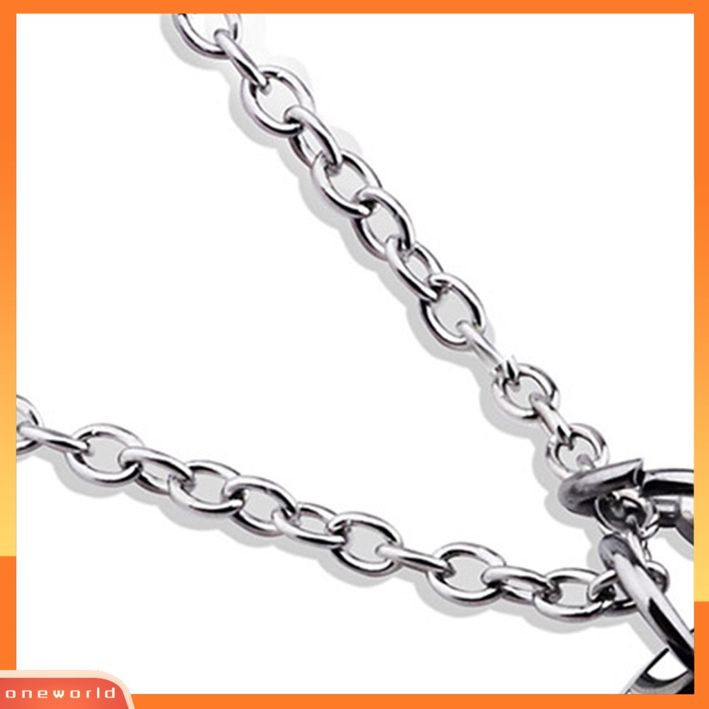 [ONE] Liontin Kalung Eye-catching Stainless Steel Necklace Jewelry Rantai Klavikula Dekor Untuk Wanita