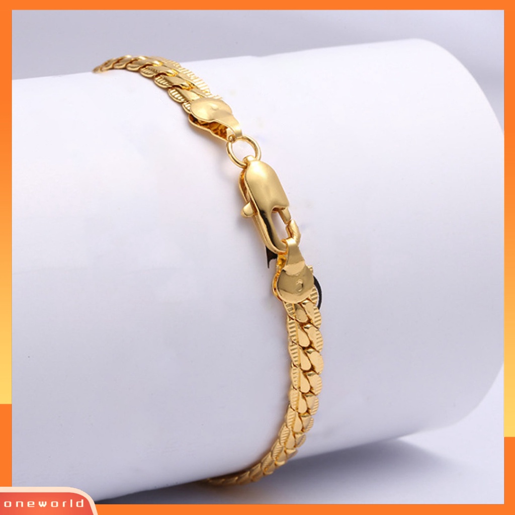 [ONE] Kalung Pasangan Perhiasan Hip Hop Datar Kalung Penampilan Fashion Sederhana Untuk Pesta