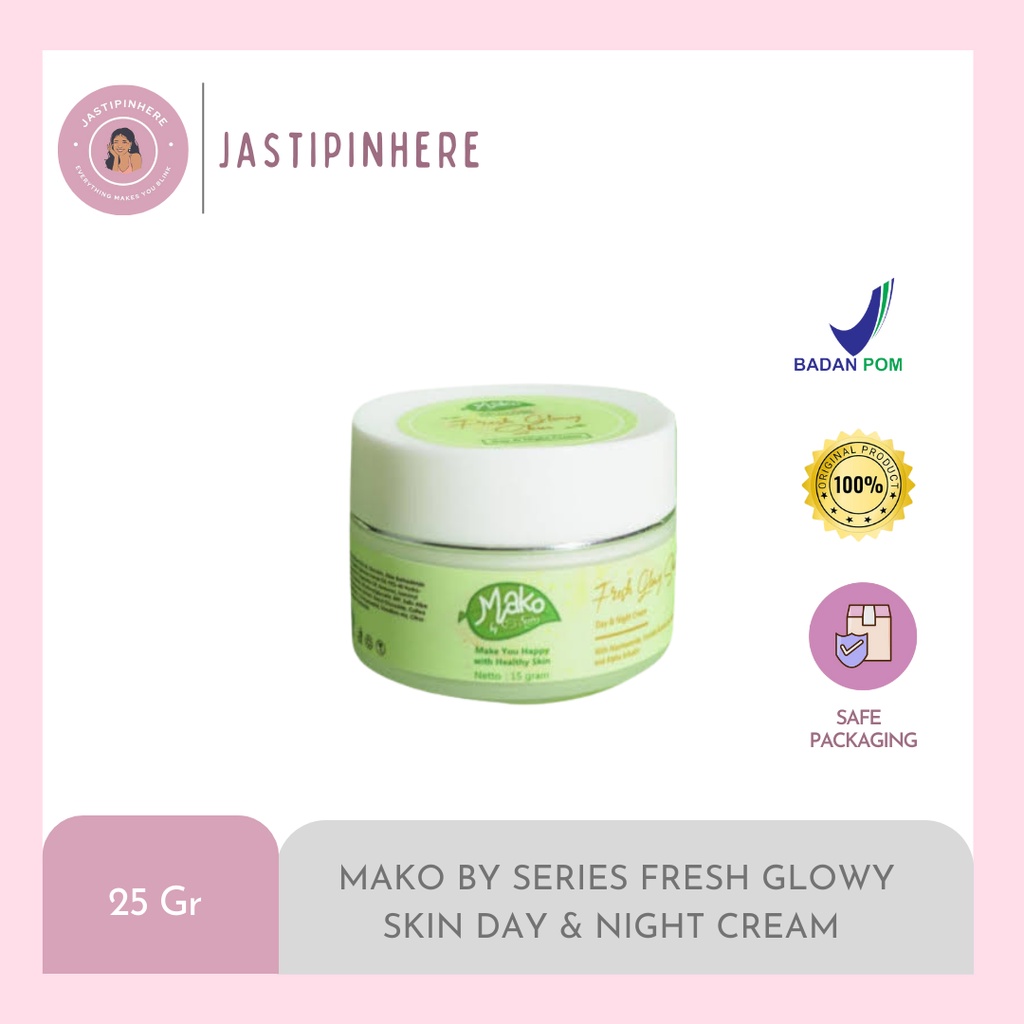 READY MAKO BY SERIES [BPOM] Fresh Glowy Skin Day & Night Cream