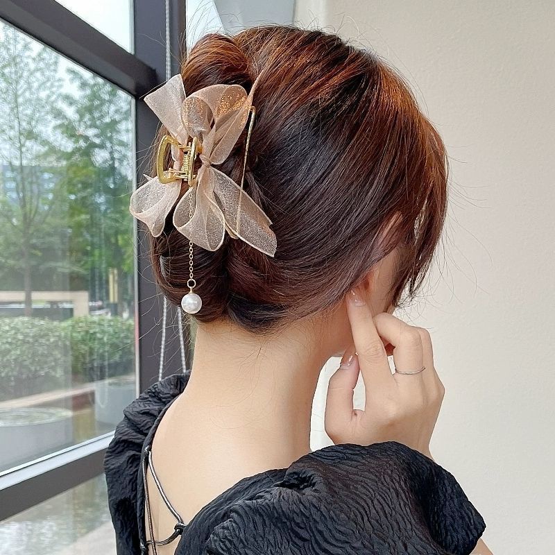 Jepit Rambut Korea Bahan Alloy Pita Jedai Logam Jumbo Jepit Salon Besi Kupu Kupu Metal Hair Claw Clips