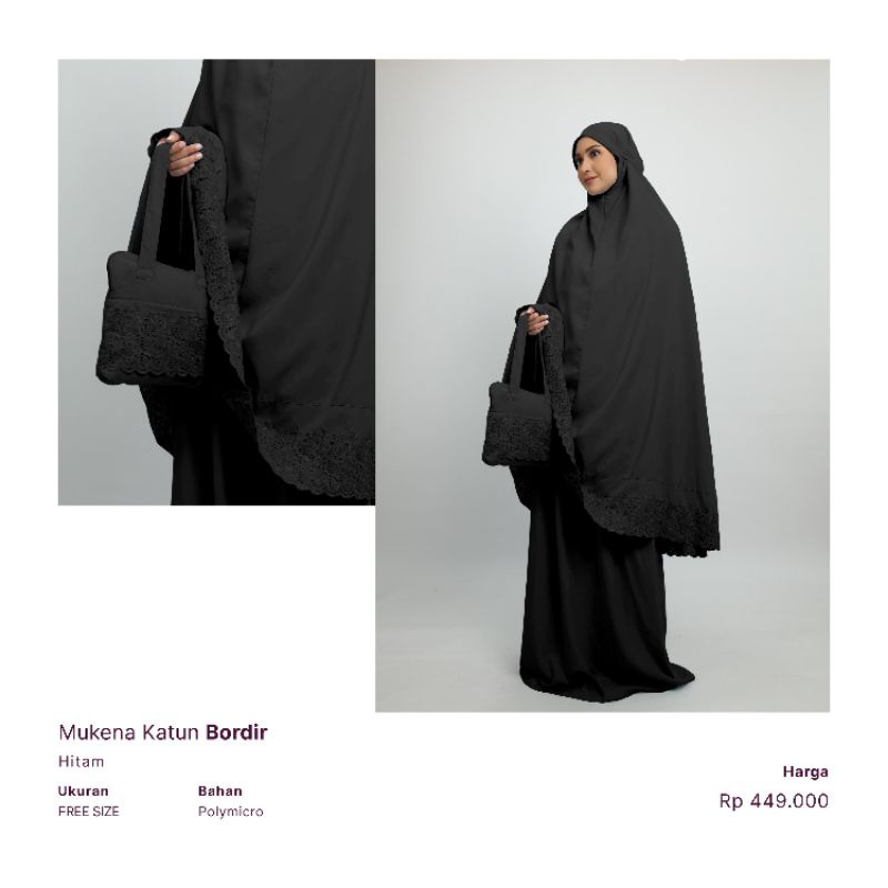 Mukena jumbo elzatta mukena Katun Bordir elzatta