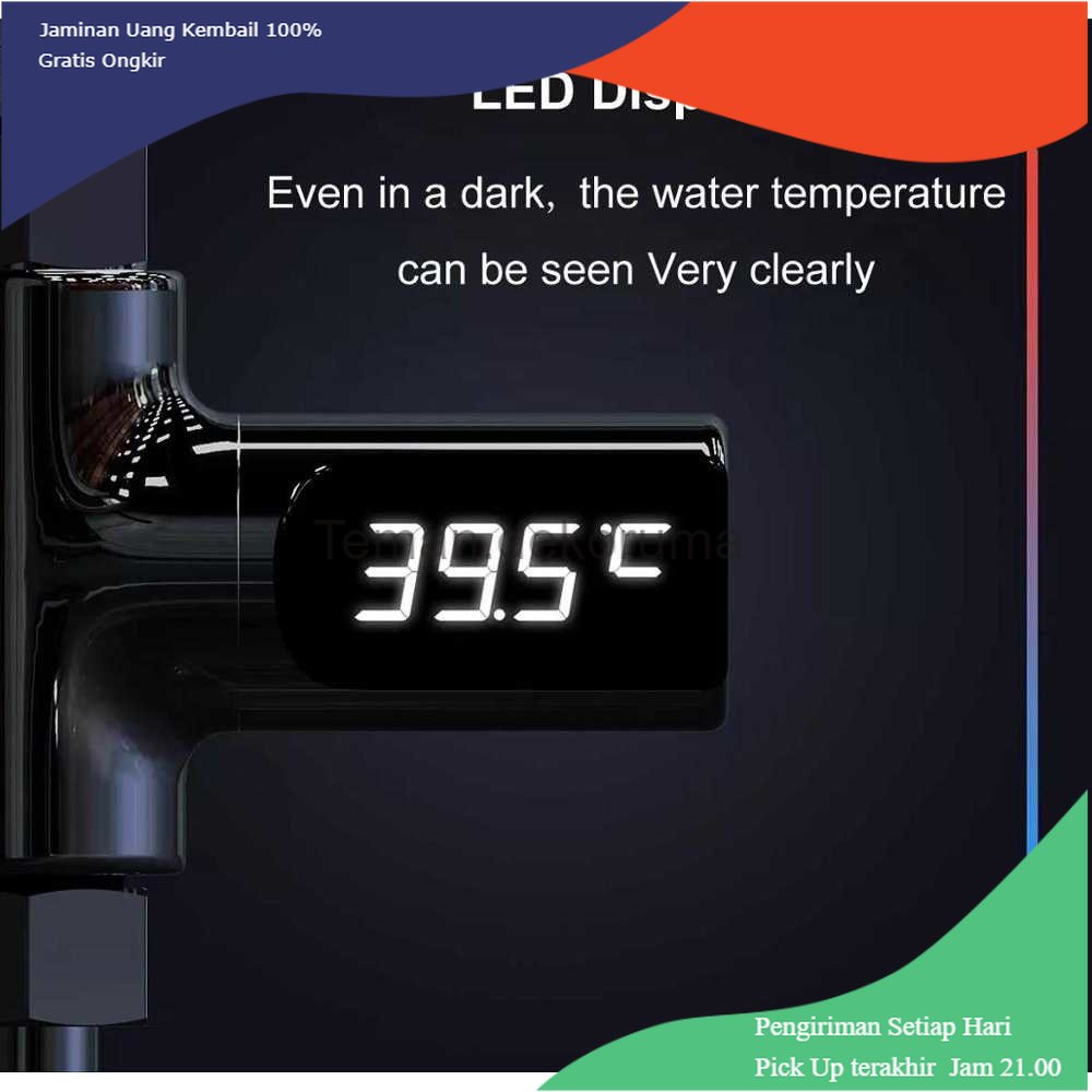 TD - DPR Zhinuan Shower Thermometer LED Display Home Water - BD-LS-01