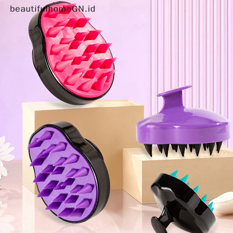 {Cantik} 1pc Shampoo Scalp Shower Body Cuci Rambut Pijat Massage Brush Comb~