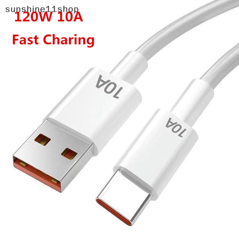 Sho Kabel USB 120W 10A Tipe C USB Garis Charing Super Cepat Untuk Kabel Data Ponsel N