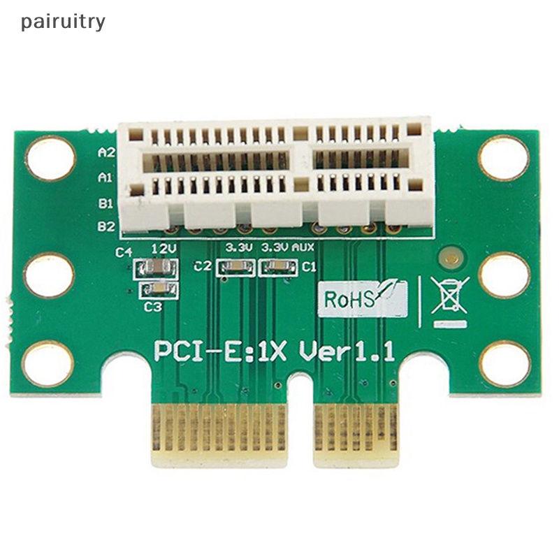 Prt PCI-E PCI Express X1 Adapter Riser Card PCI E PCIE X1 Ke X1 Slot Converter Card 90derajat Untuk 1U Server PRT
