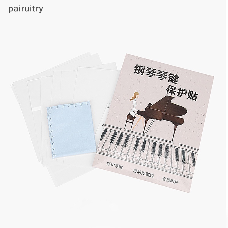 Stiker Piano PRT Untuk Kunci Stiker Keyboard Piano Transparan Anak Dewasa PRT