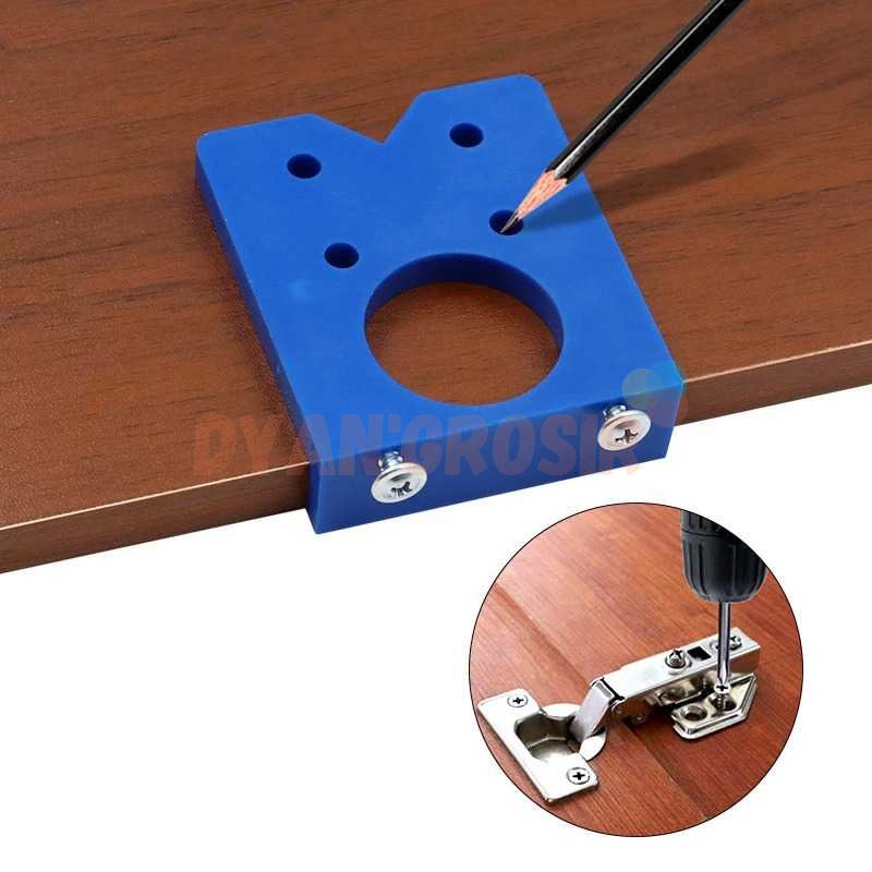 

FNICEL Alat Bantu Bor Engsel Pintu Hinge Hole Drill Guide Locator 35mm - CDB35