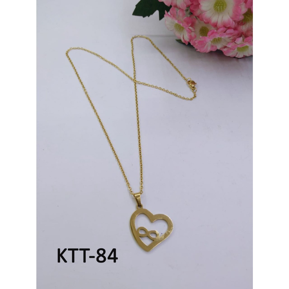 KALUNG TITANIUM EMAS GOLD HATI LOVE TERMURAH / DUNIA GELANG