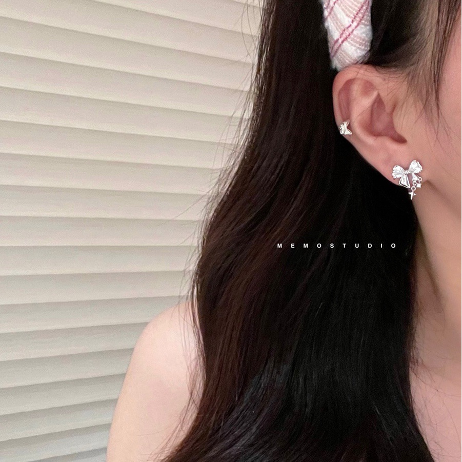 Anting Tusuk Permata Zirkon Pink Elegan Untuk Wanita Hypoallergenic Fashion Ikatan Simpul Earring Aksesoris Perhiasan