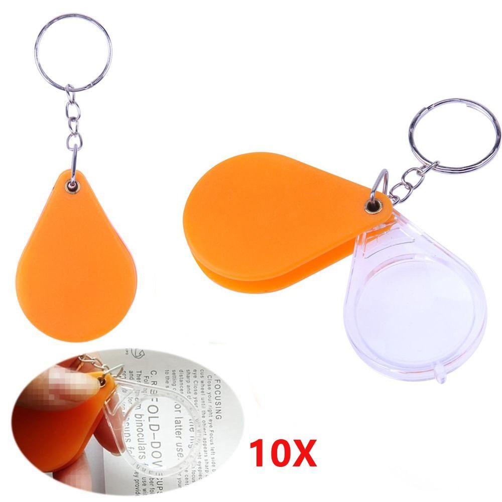 Lanfy Magnifier With Key Chain Portable Handheld Loupe With Magnifying Tools Gantungan Kunci Lensa Kaca Pembesar