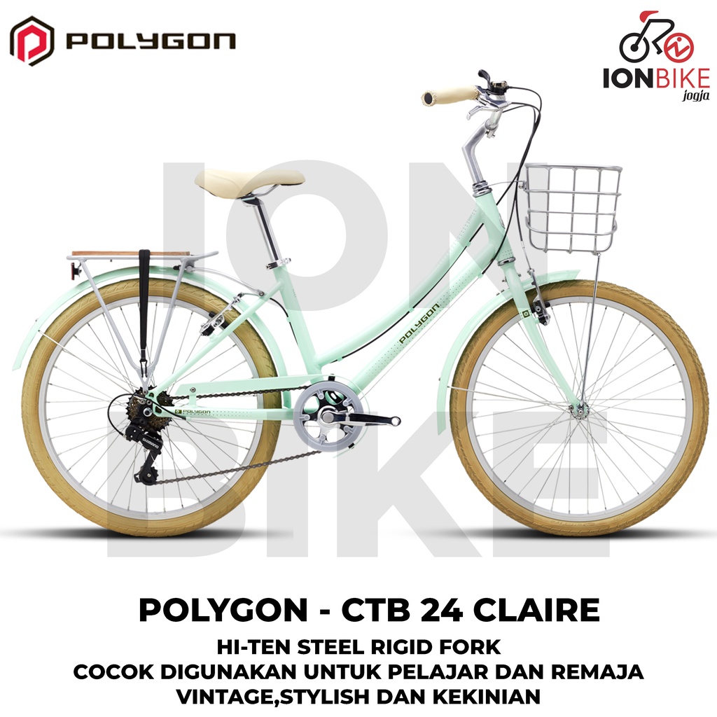 Sepeda City Bike 24 Polygon Claire Allumunium Alloy Terbaru Murah Citybike Sierra Lovina 7 Speed Mur
