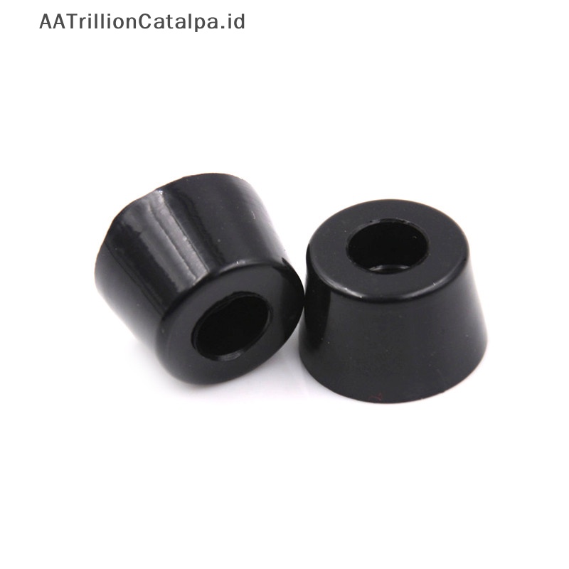 Aatrillioncatalpa 10pcs 21mm x 15mm Hitam Kerucut Recessed Kaki Karet Bumper Pads ID