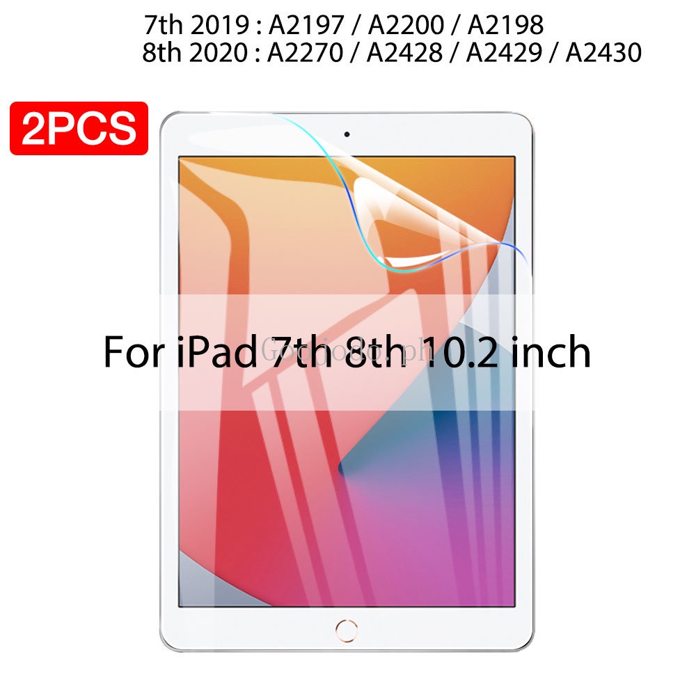 2pcs Hydrogel Film Untuk Ipad Air5 4 Pro 12.9 11 2022 Pelindung Layar Untuk Ipad Mini6 3 2 1 10.2 9.7 9 Generasi 2021 Ada Kaca