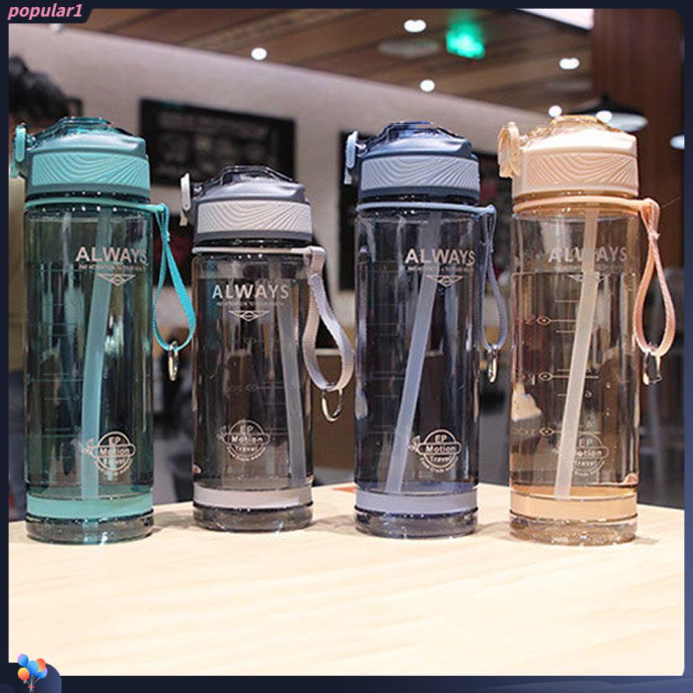 Populer Botol Air Minum Olahraga 800ml Portable BPA Free Plastik Pria Tempat Minum