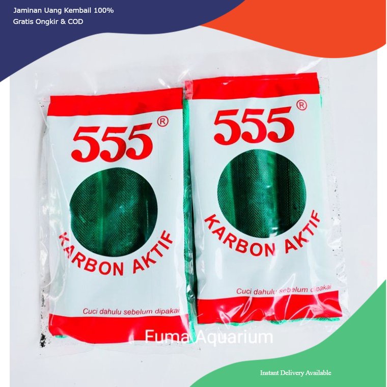 Karbon aktif, karbon aktif 555, media filter karbon aktif, karbon aktif merek 555, media filter karb