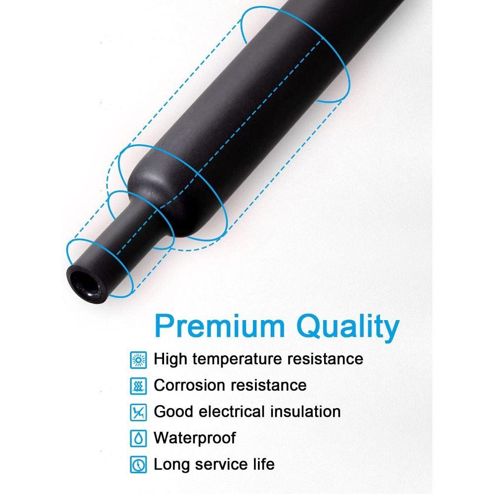 TOP 300pcs Heat Shrink Tubing Dengan Wadah Penyimpanan Water-proof Wire Insulation Shrinkage Tube Rasio 3:1