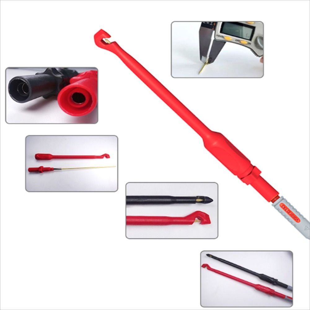 TOP Multimeter test leads Alat Ukur Listrik Kabel Tes test kit Listrik Piercing Tusukan Probe