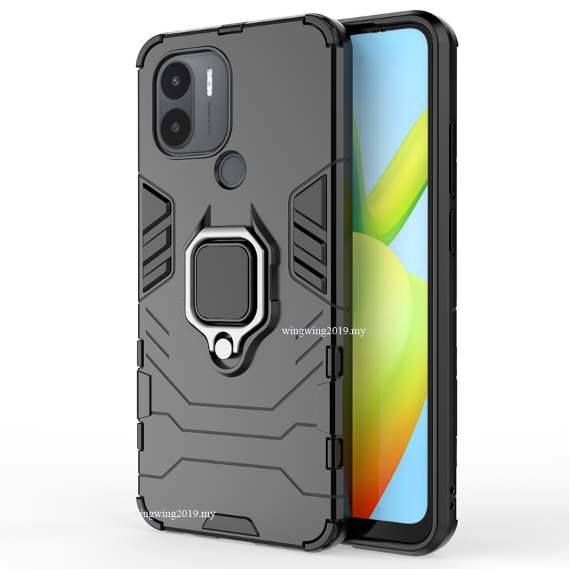 Shockproof Armor Case Untuk Xiaomi Redmi A1 A2 Plus Stand Holder Magnetic Phone Cover Pelindung Untuk Redmi A1 Plus A2 Tritone