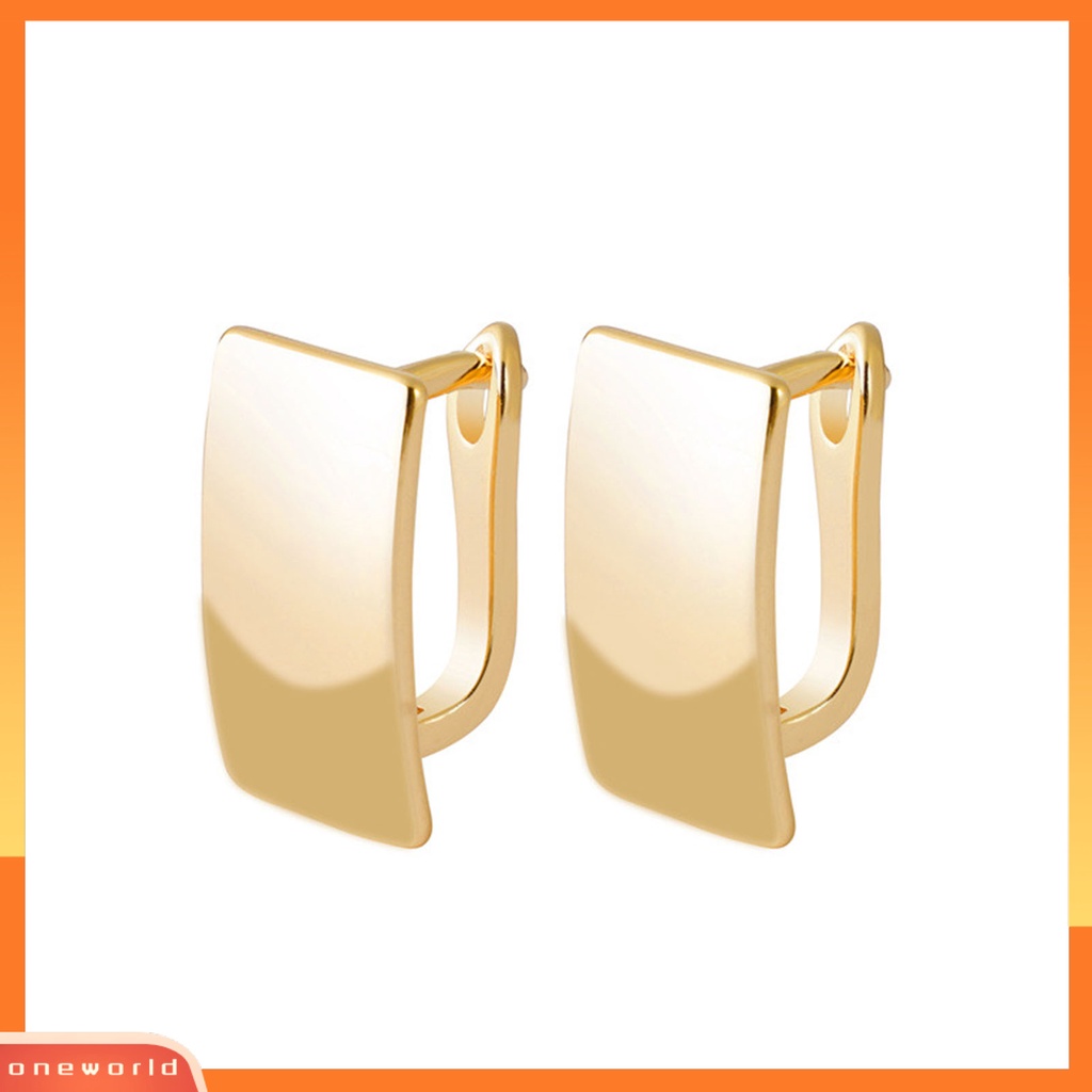 [WOD] 1pasang Anting Fashion Wanita Kotak Elegan Anting Fashion Untuk Outdoor