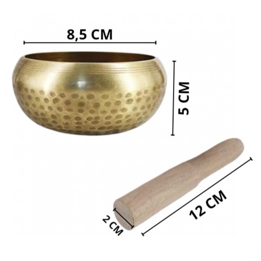 XIAOLANG Singing Bowl Mangkok Tembaga Vihara Meditasi X8