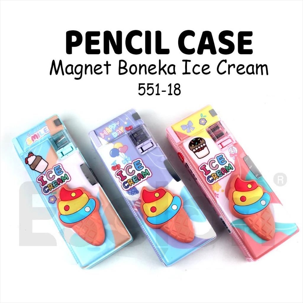 

Kotak Pensil Magnet SQUISHY ICE CREAM 551-18 / Kotak Pensil Squishy