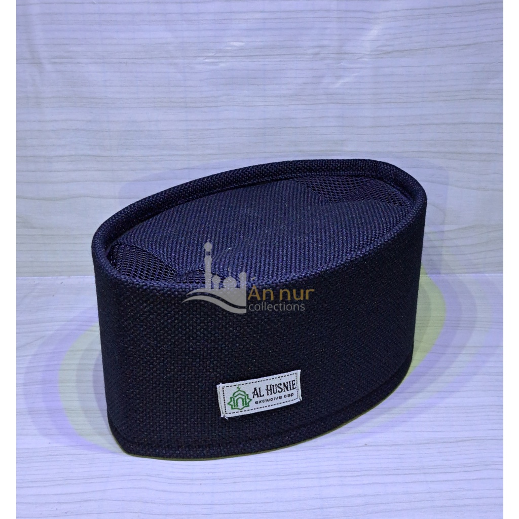 PECI KOPIAH SONGKOK NASIONAL BAHAN SEMI GONI/PECI HITAM POLOS/PECI GONI/PECI SANTRI/PECI HAJI TERLAR