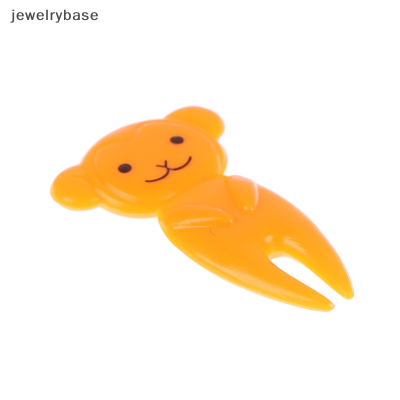 [jewelrybase] 10pcs Mini Animal Kartun Food Picks Anak Snack Kue Dessert Garpu Buah Butik