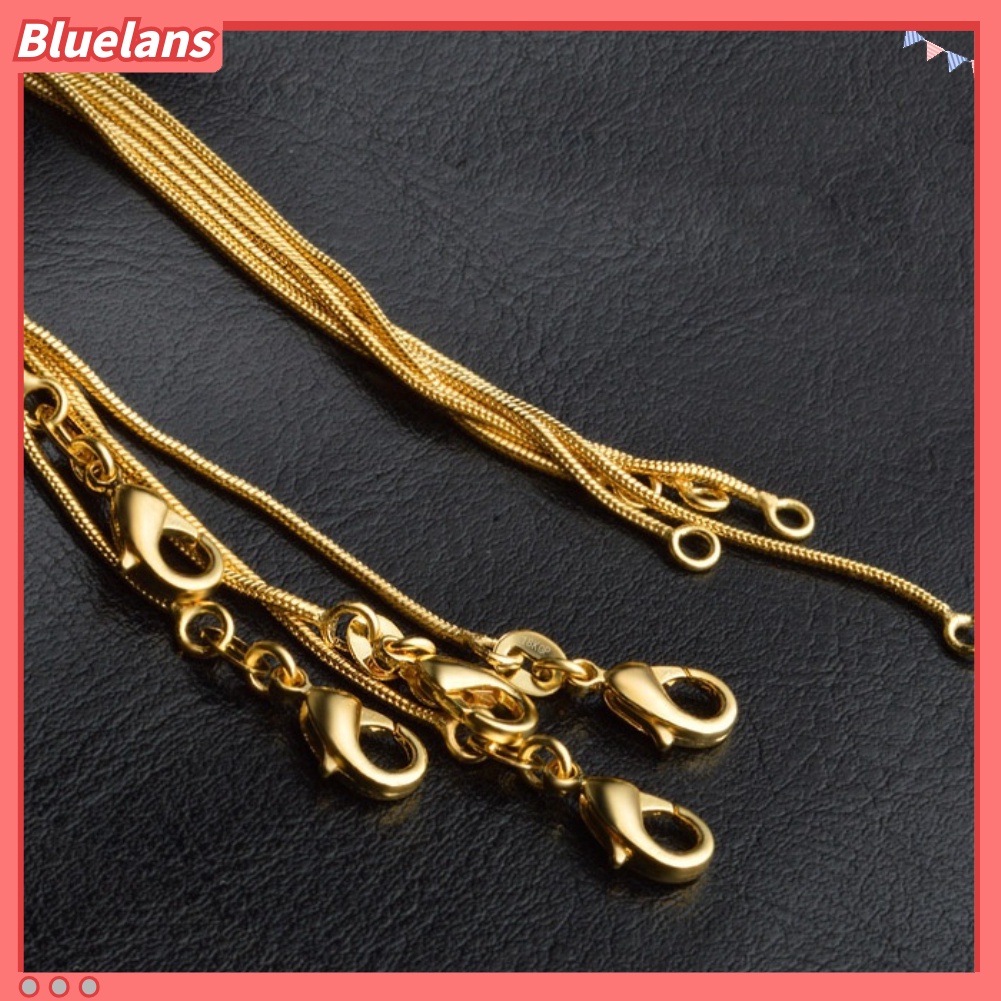 [BLS] Fashion Mewah Pria Wanita Punk Rantai Murni Lobster Jepit Kalung Hip Pop Perhiasan