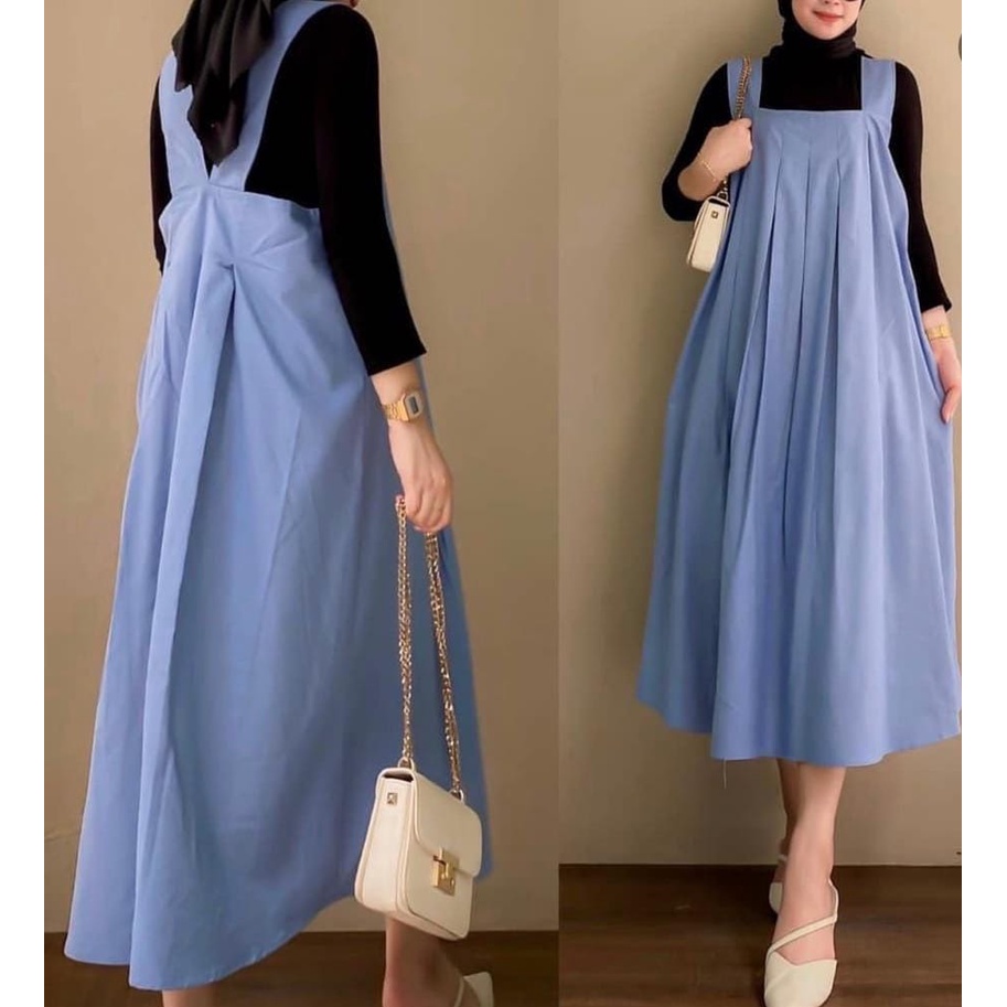 BERINCA OVERALL AIRFLOW CRINCKLE PREMIUM BEFA JUMPSUIT KODOK KEKINIAN WANITA REMAJA TERBARU KOREAN STYLE POLOS CRINGKEL CRINKEL