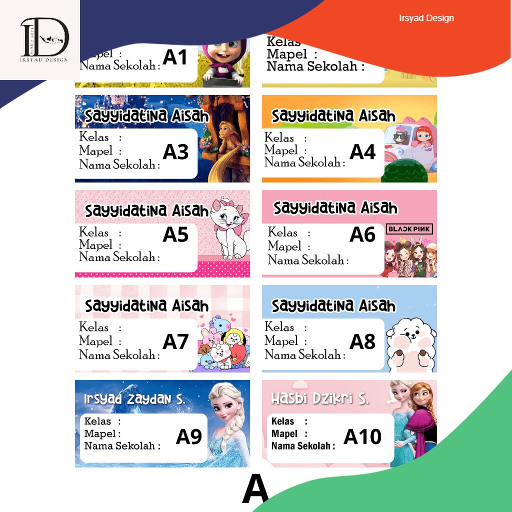 

Label Mata Pelajaran