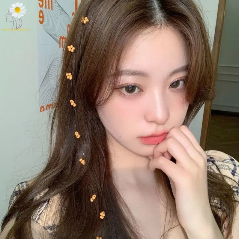 Fashion Sederhana Manis Peri Bunga Rantai Rumbai Dikepang Jepit Rambut Wanita Gadis Lucu Indah Ponytail Headpieces Aksesoris Rambut